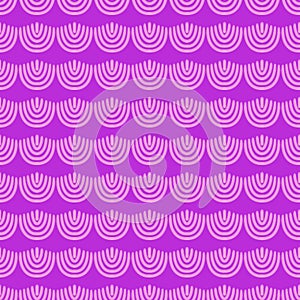 Neon Retro Wave Seamless Pattern